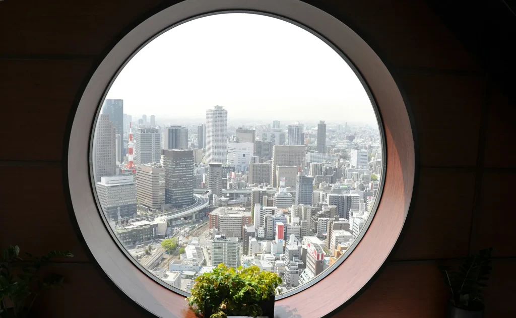 Image of the tastefully designed 'modern Japanese' interior of Guesthouse Wagokoro.
