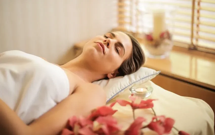 Image of a serene spa setting, showcasing high-end massage and wellness services.