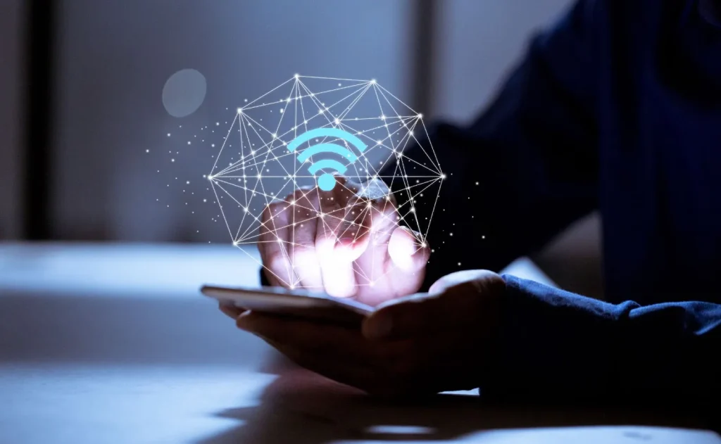 Image illustrating the concept of unlimited mobile data usage on a device.
