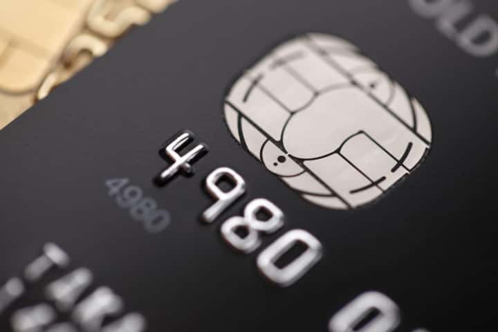 Image of five different debit cards from Japanese issuers.